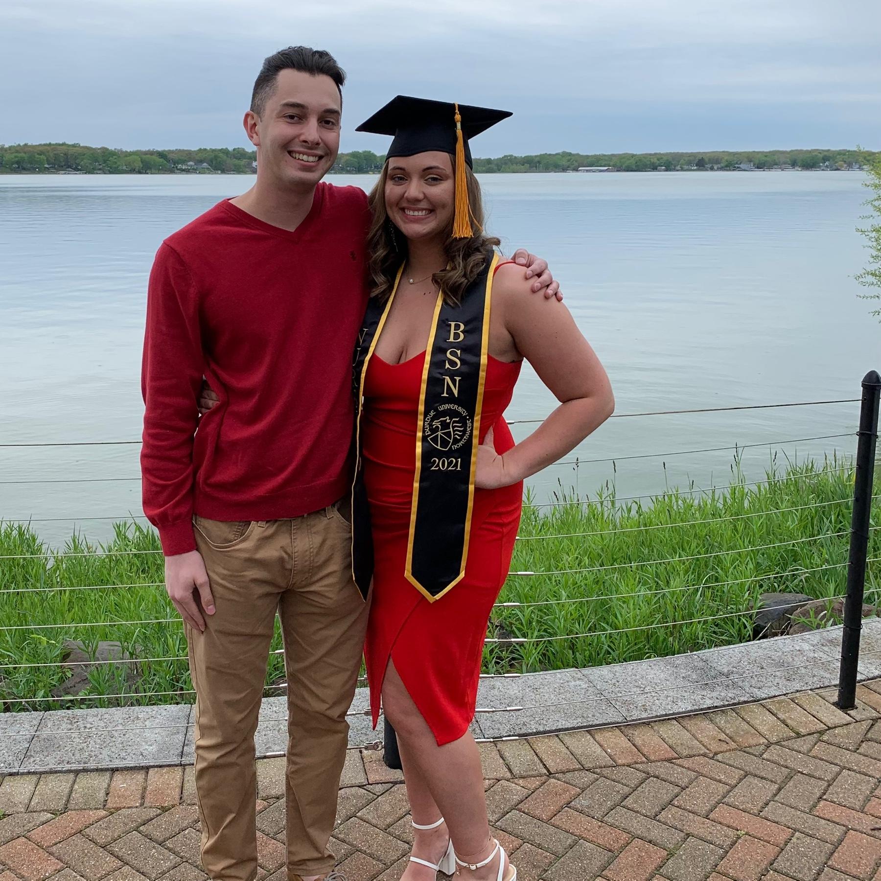 Graduating nursing school!