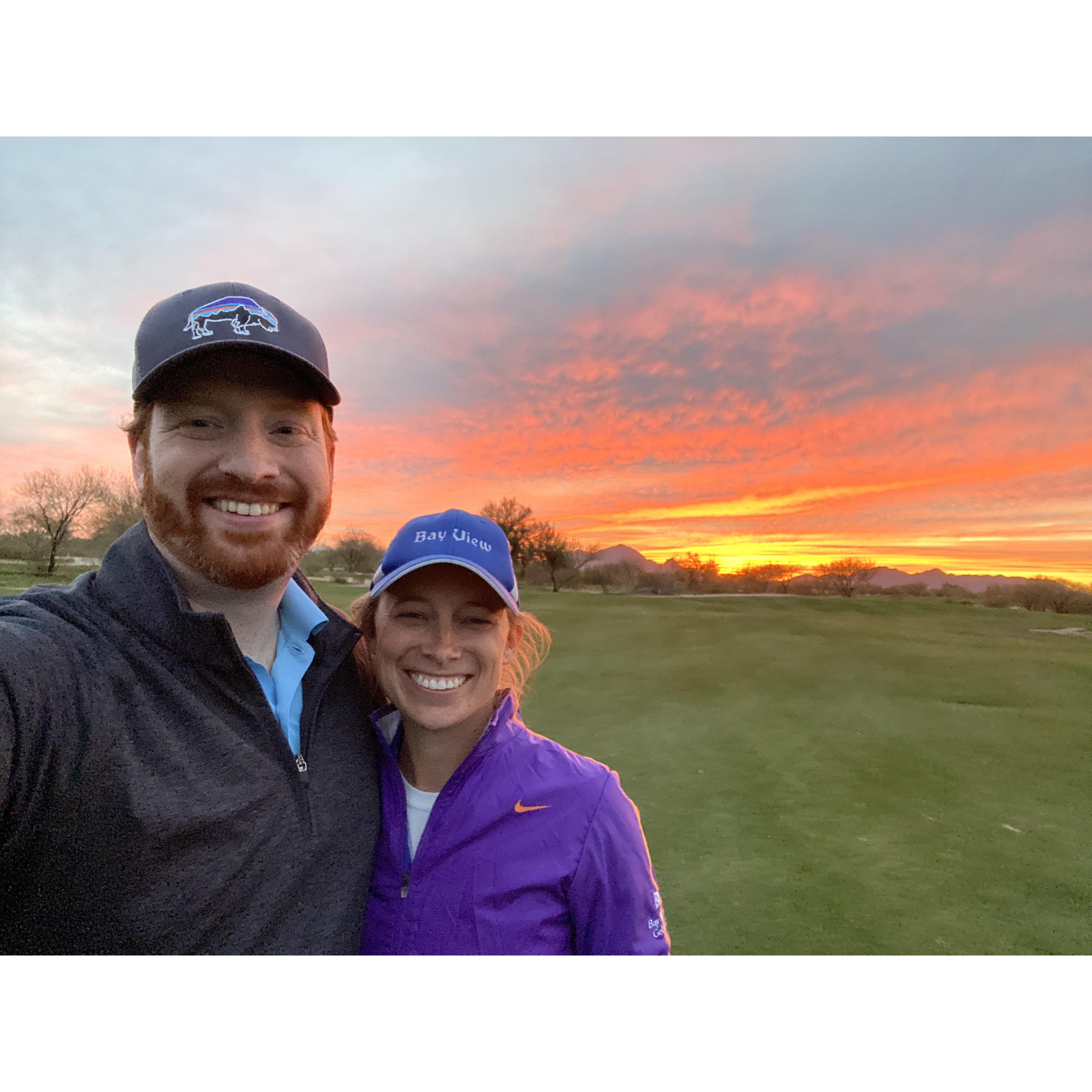 Sunsets and Golf