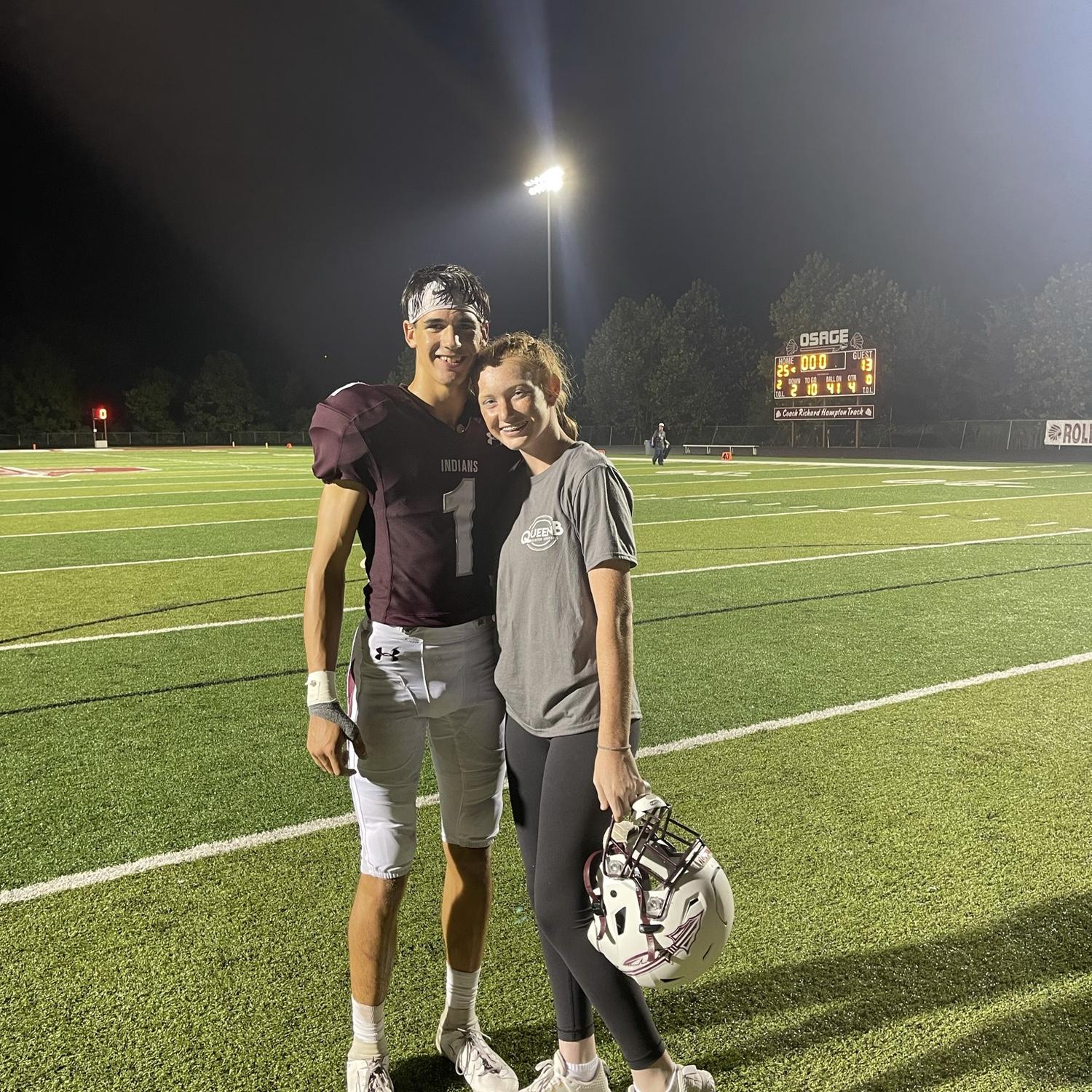 Lydia’s first ever Osage game!