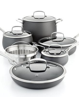 Belgique - Hard Anodized 11-Pc. Cookware Set