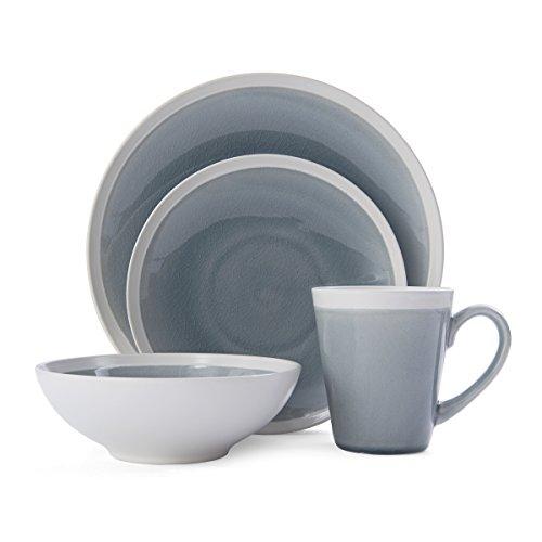 Mikasa 5229414 Brielle 16-Piece Dinnerware Set, Service for 4, Grey