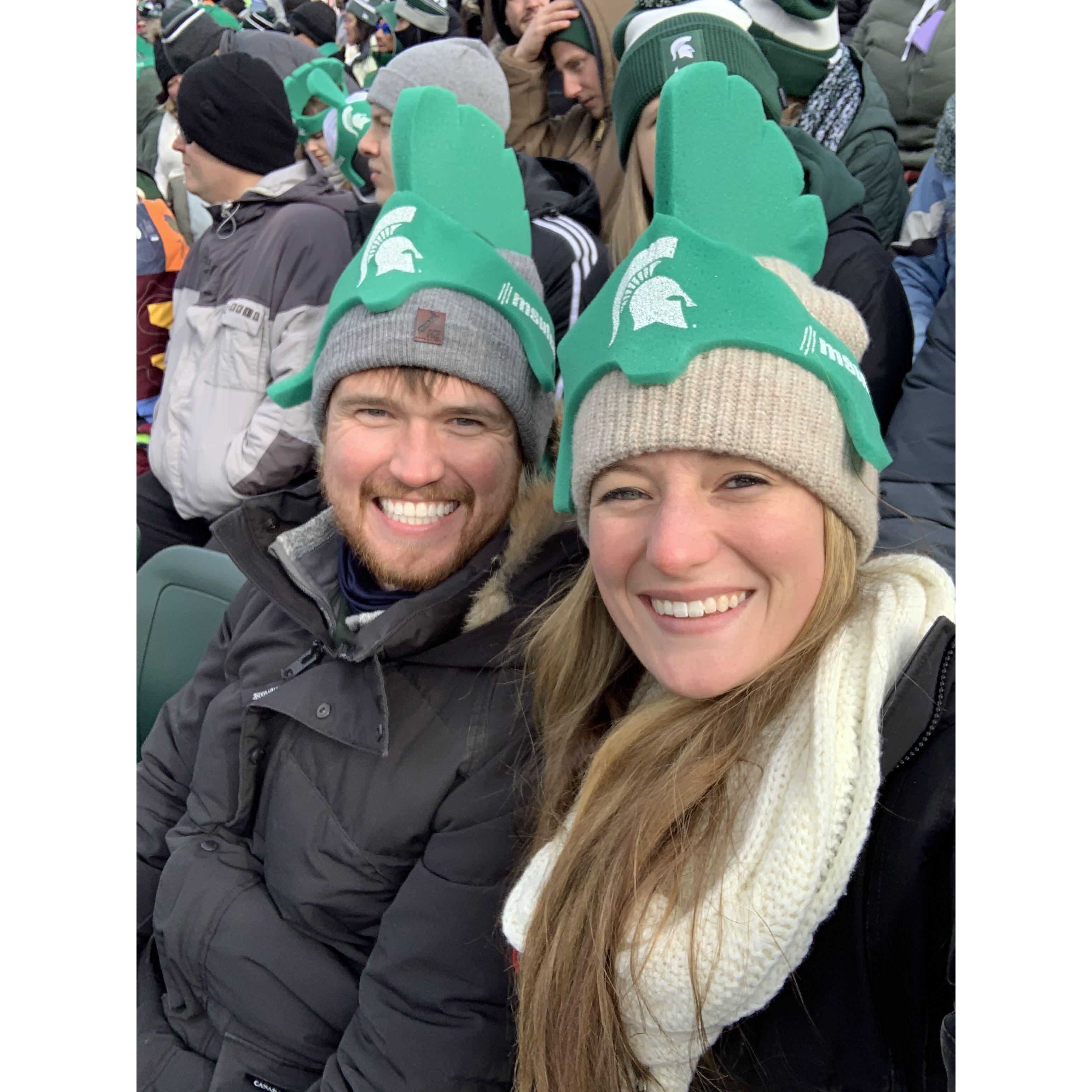 First MSU (Michighan State University) football game! Michael is an MSU alumni
📍Lansing, MI