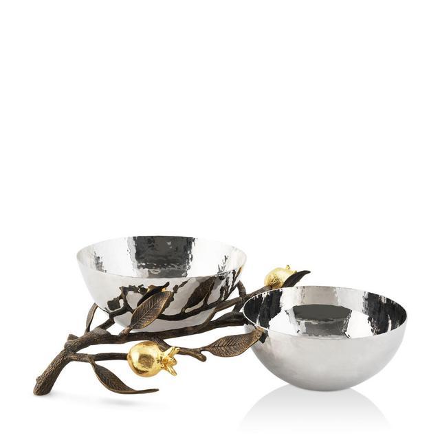 Michael Aram Pomegranate Collection Double Dish