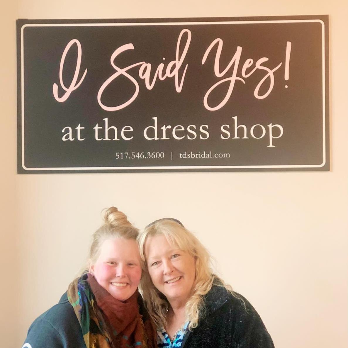 Mother/Daughter picture after saying yes to the dress