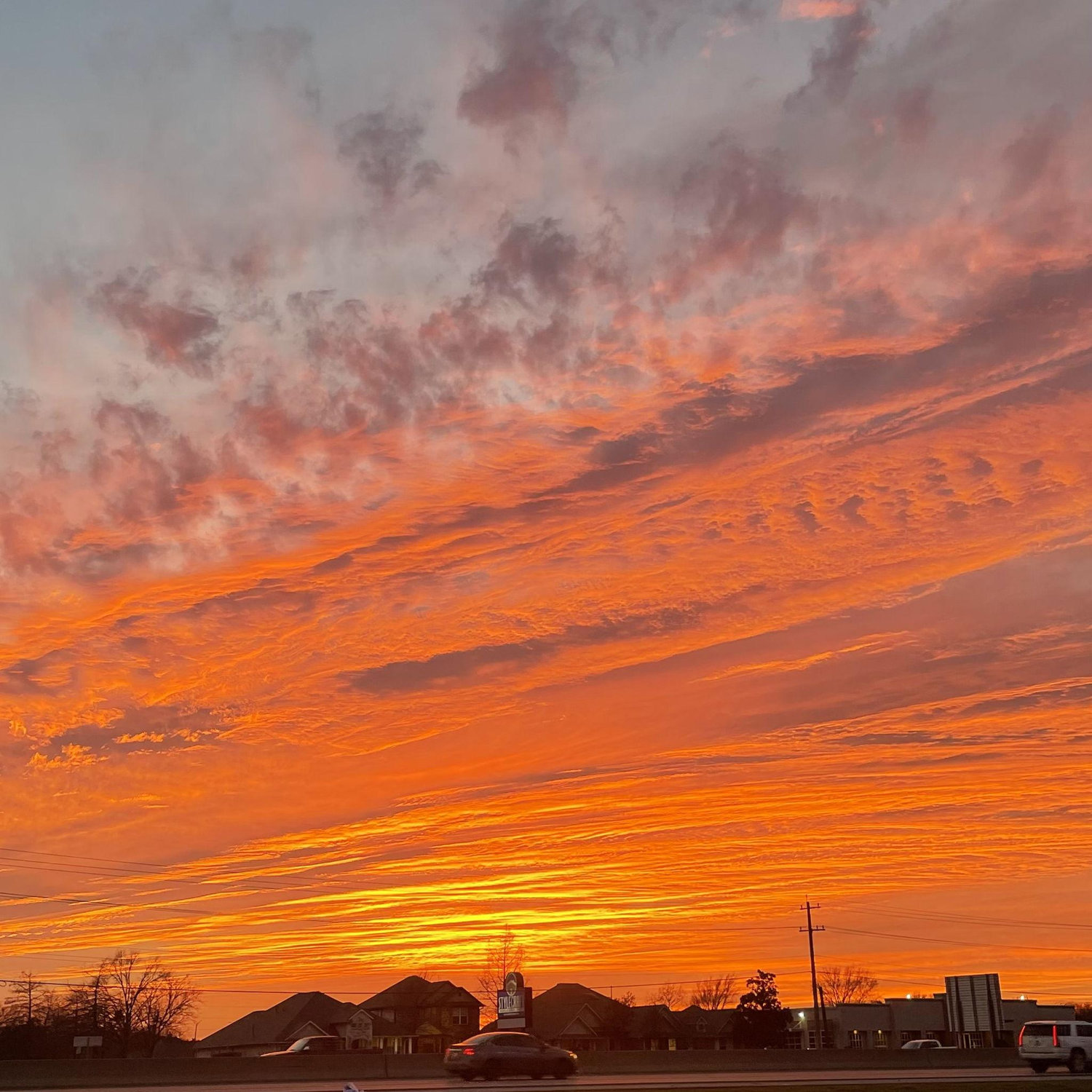 January 30, 2025
the incredible sunset when we both texted the other at the SAME TIME to look at the sky