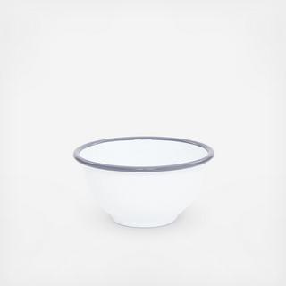 Vintage Enamelware Small Footed Bowl, Set of 4