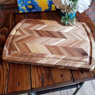 Acacia Rectangular Herringbone Chopping Board