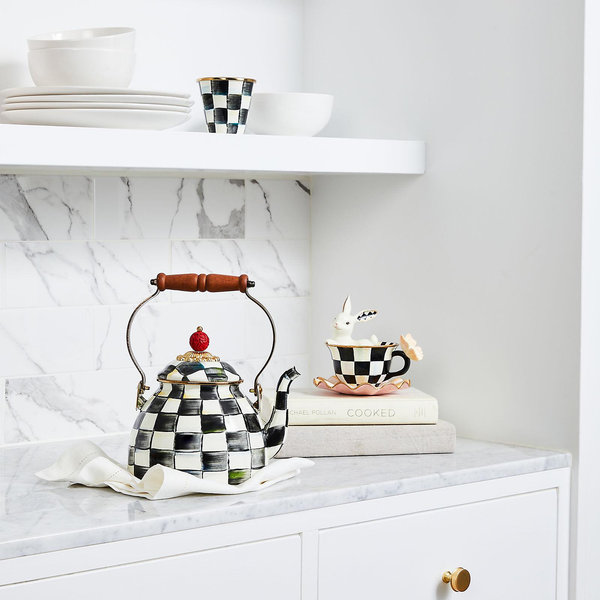 MacKenzie-Childs, Courtly Check Tea Kettle