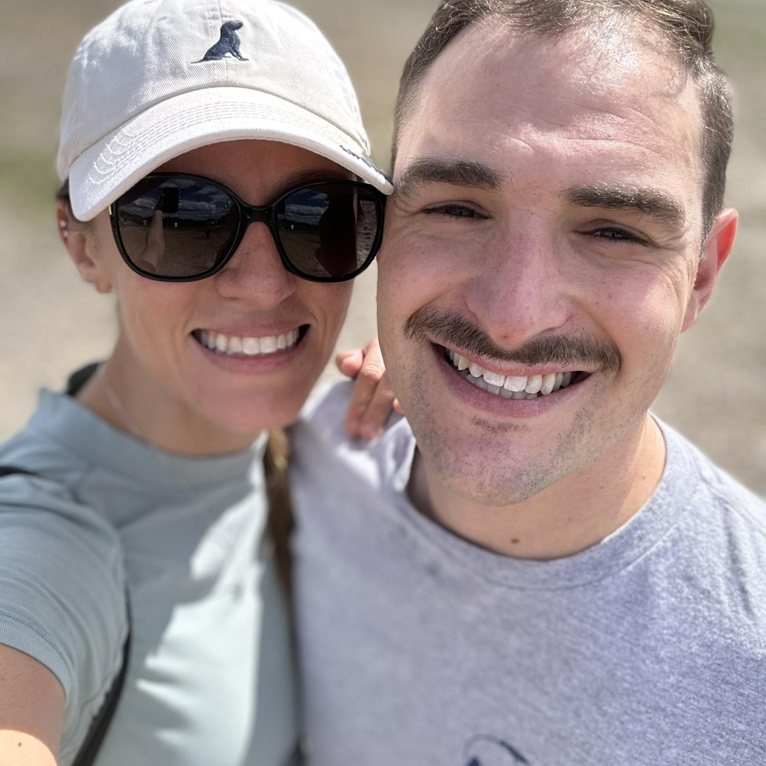 Enjoying the outdoors on a hike, summer 2024