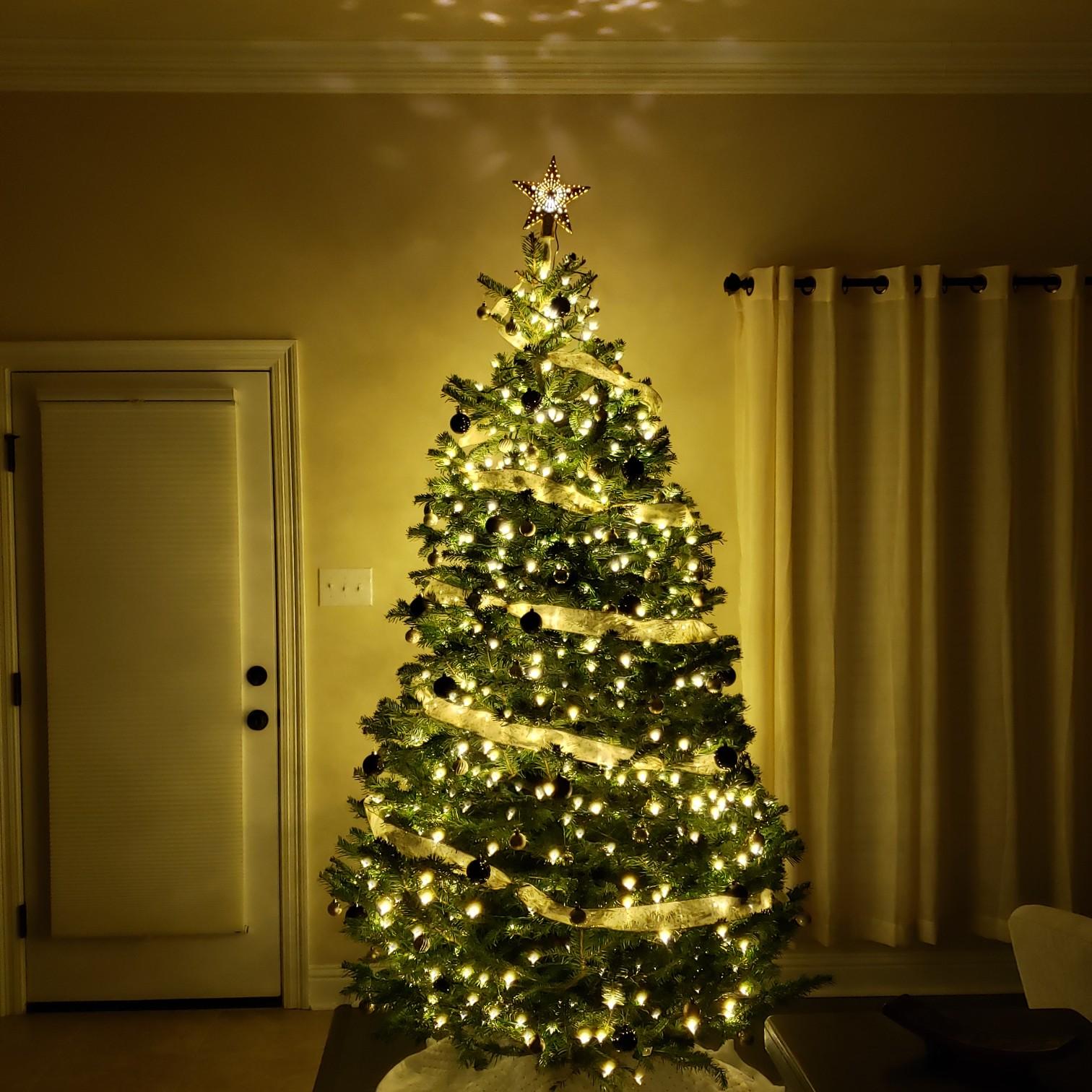 Our first Christmas tree we decorated together!