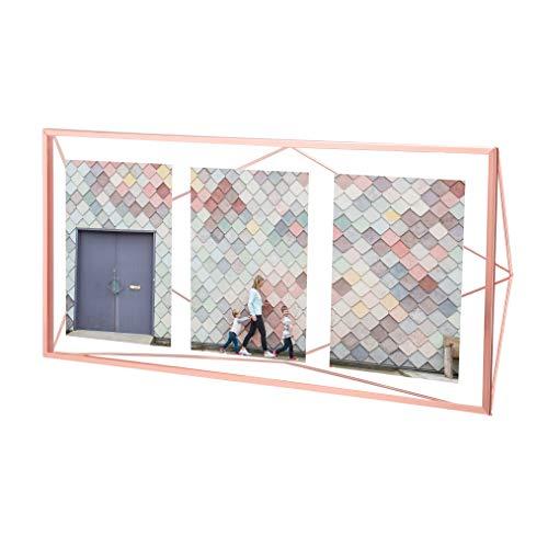 Umbra Prisma Multi Picture Frame – Photo Display for Desk or Wall, Copper