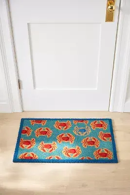 Crab Printed Coir Doormat