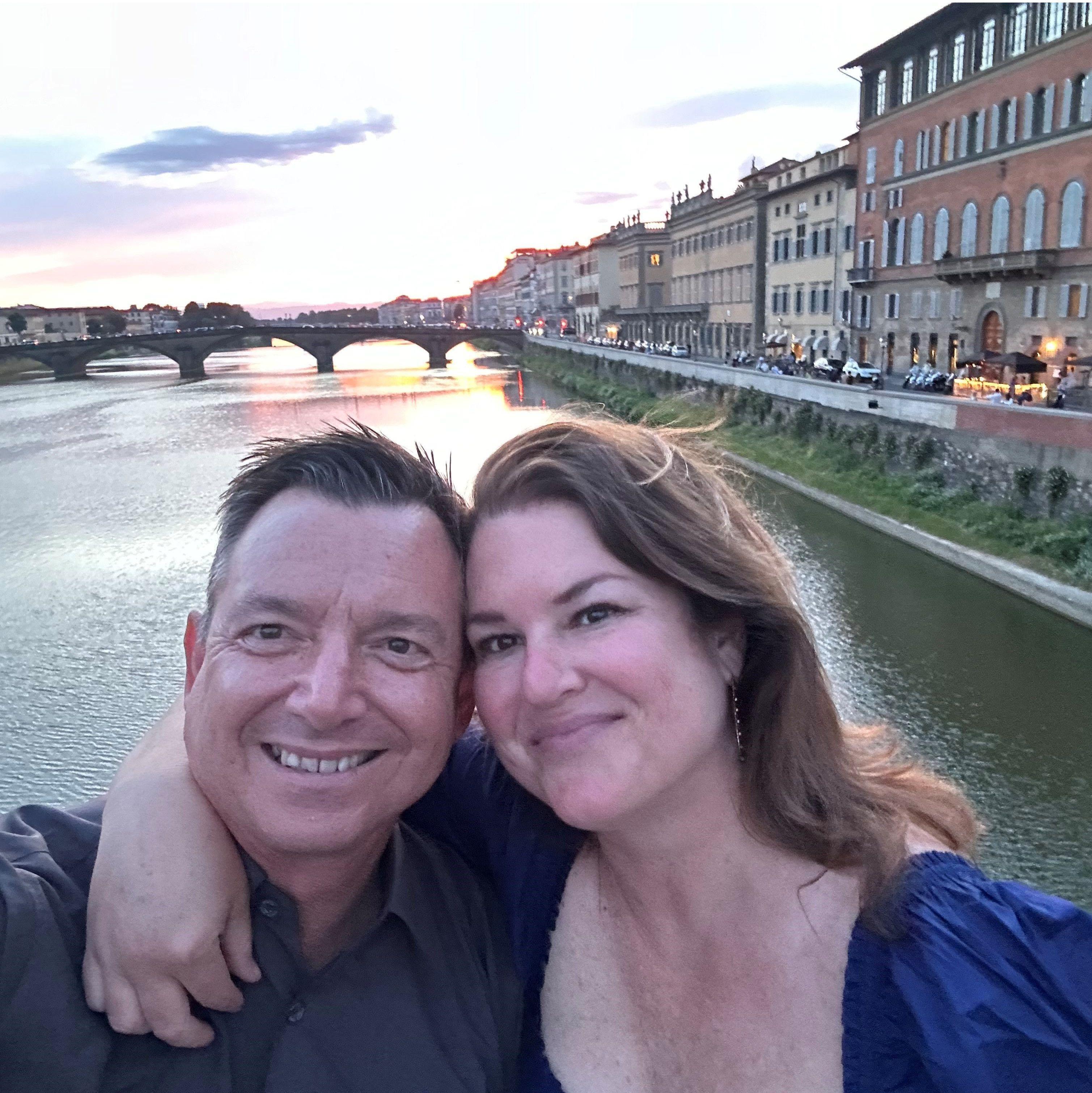 In Venice right after we got engaged in Lake Como