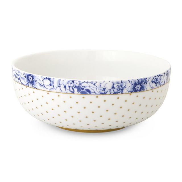 Royal White Dotty Bowl