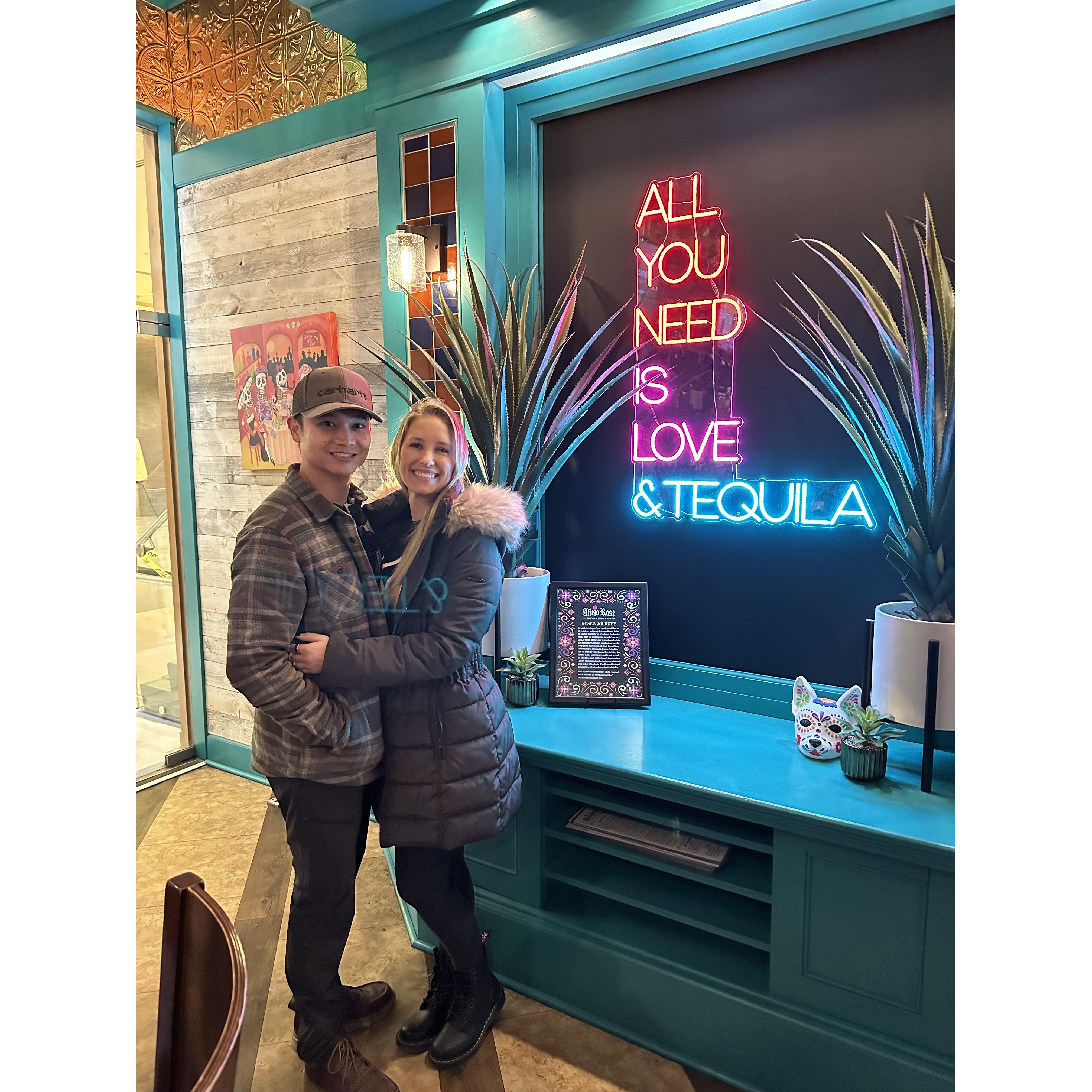 All you need in life is love & tequila!