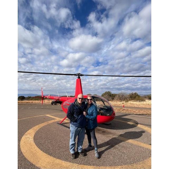 Helicopter tour in Sedona, AZ.