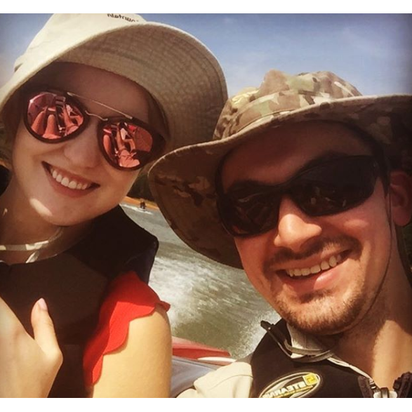 Meghan's first trip to Lake Hartwel with Peyton's Family