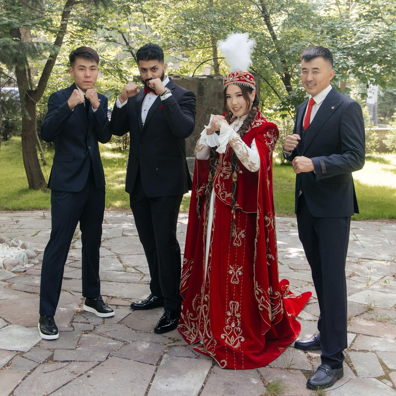 Us with Gaukhar's siblings