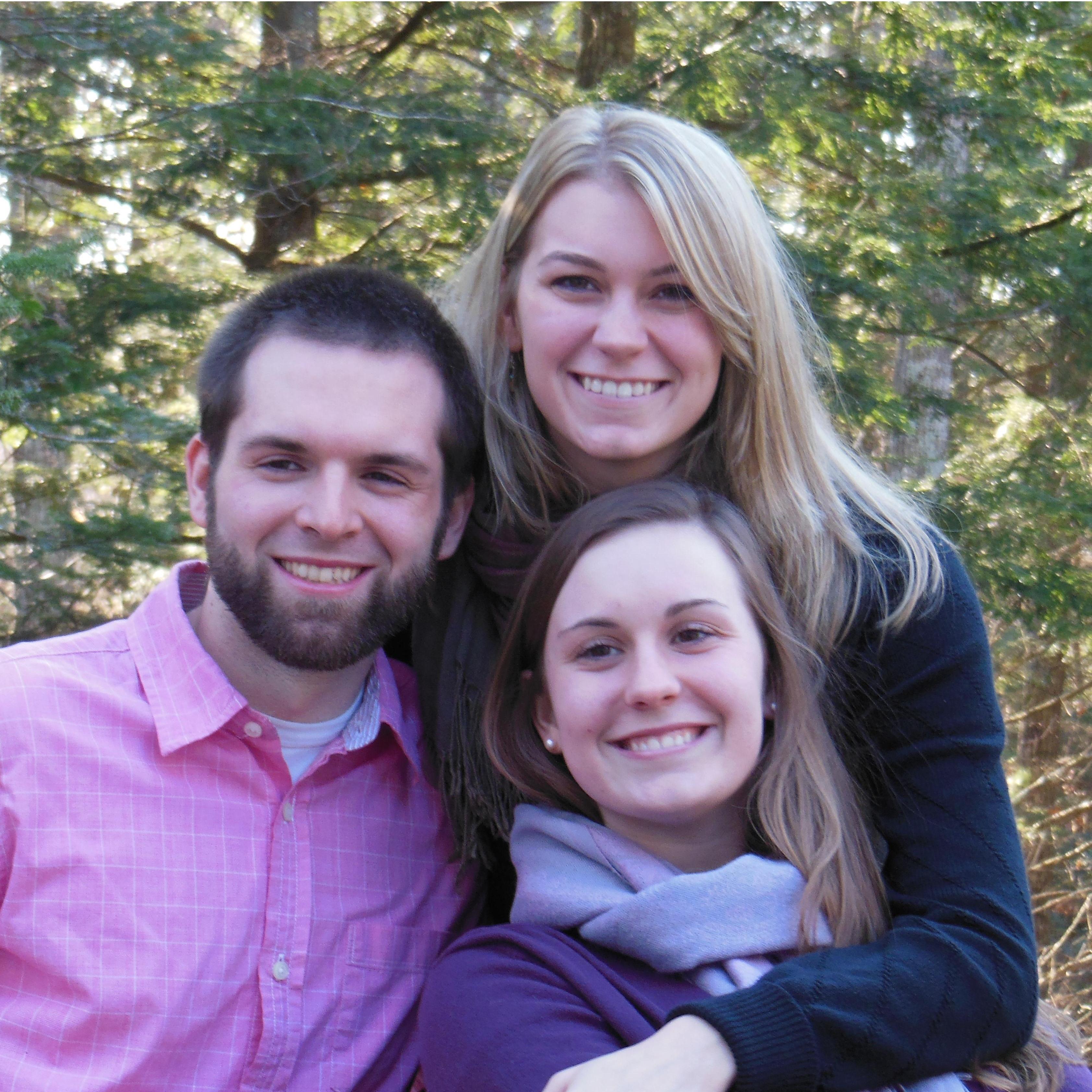 2012 - Thanksgiving with Matron of Honor, Sara.