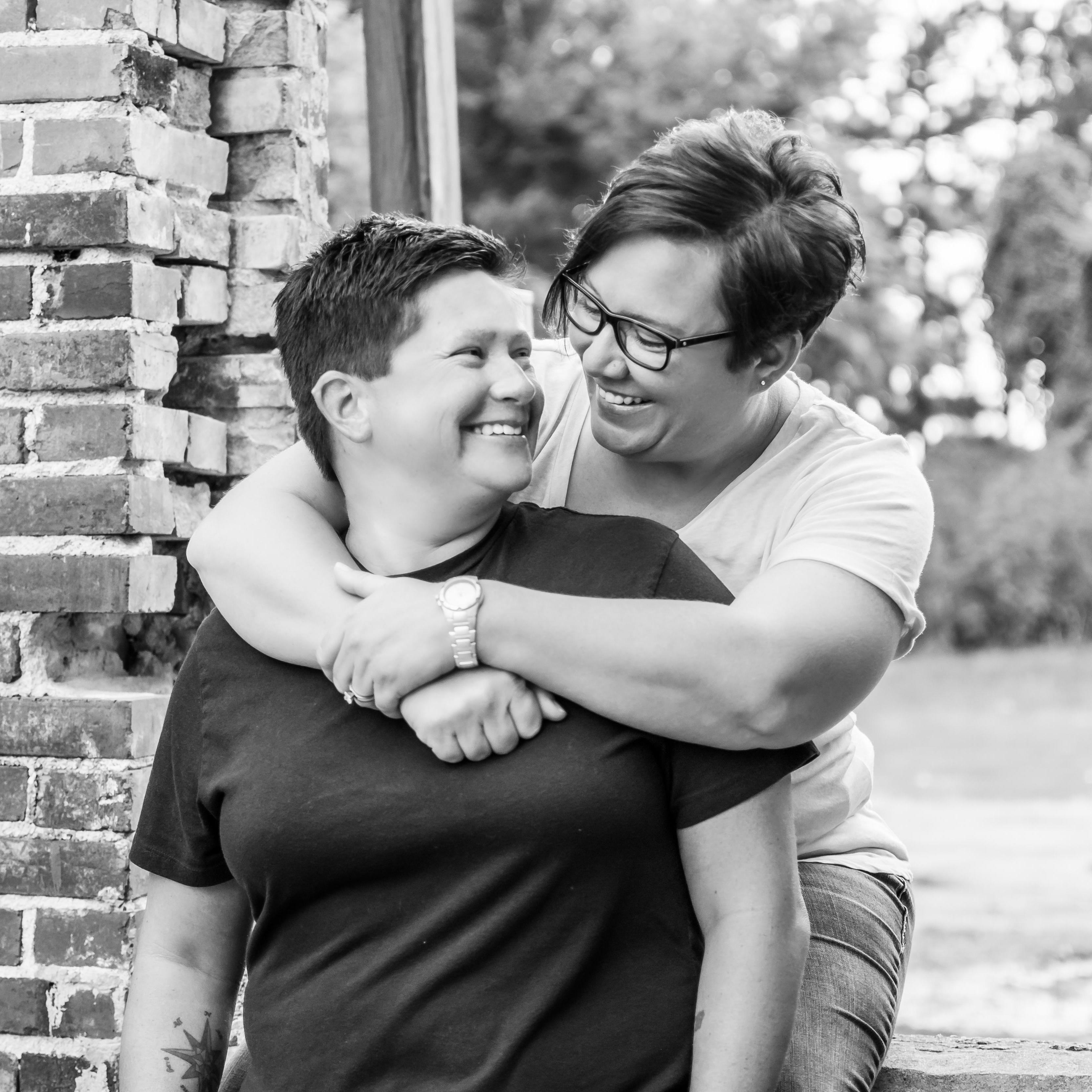 One of the candid engagement photos we loved