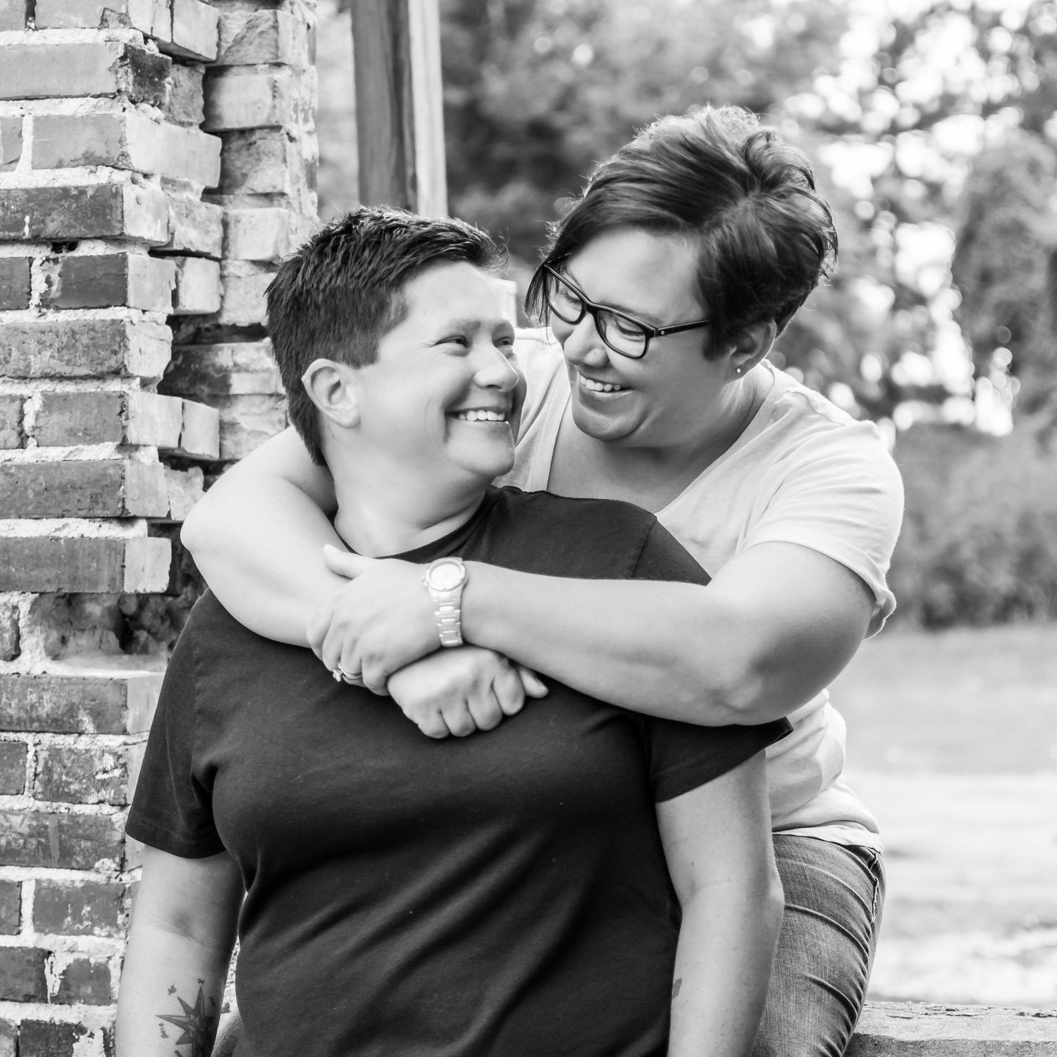 One of the candid engagement photos we loved