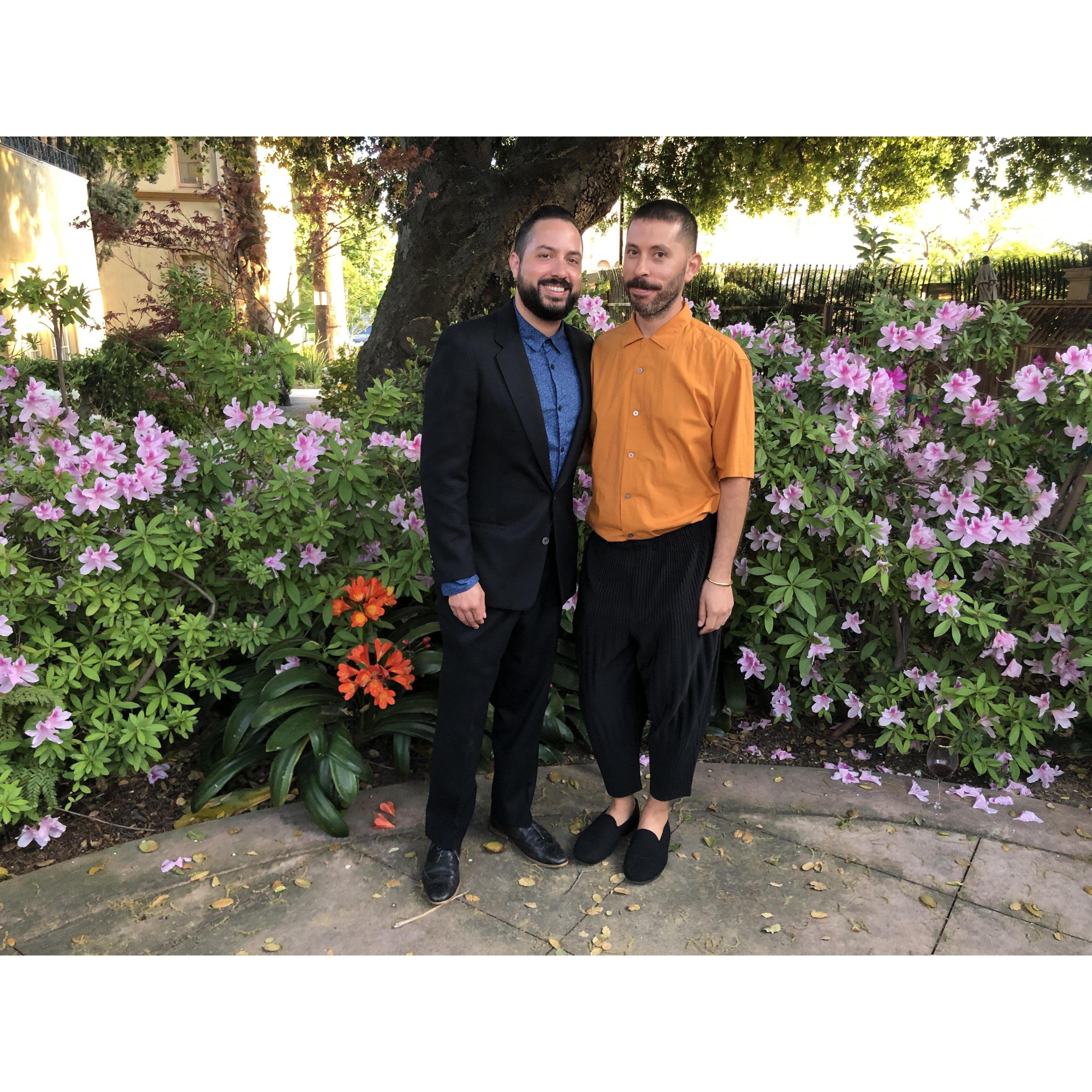 taken at a friend's wedding. no hats!