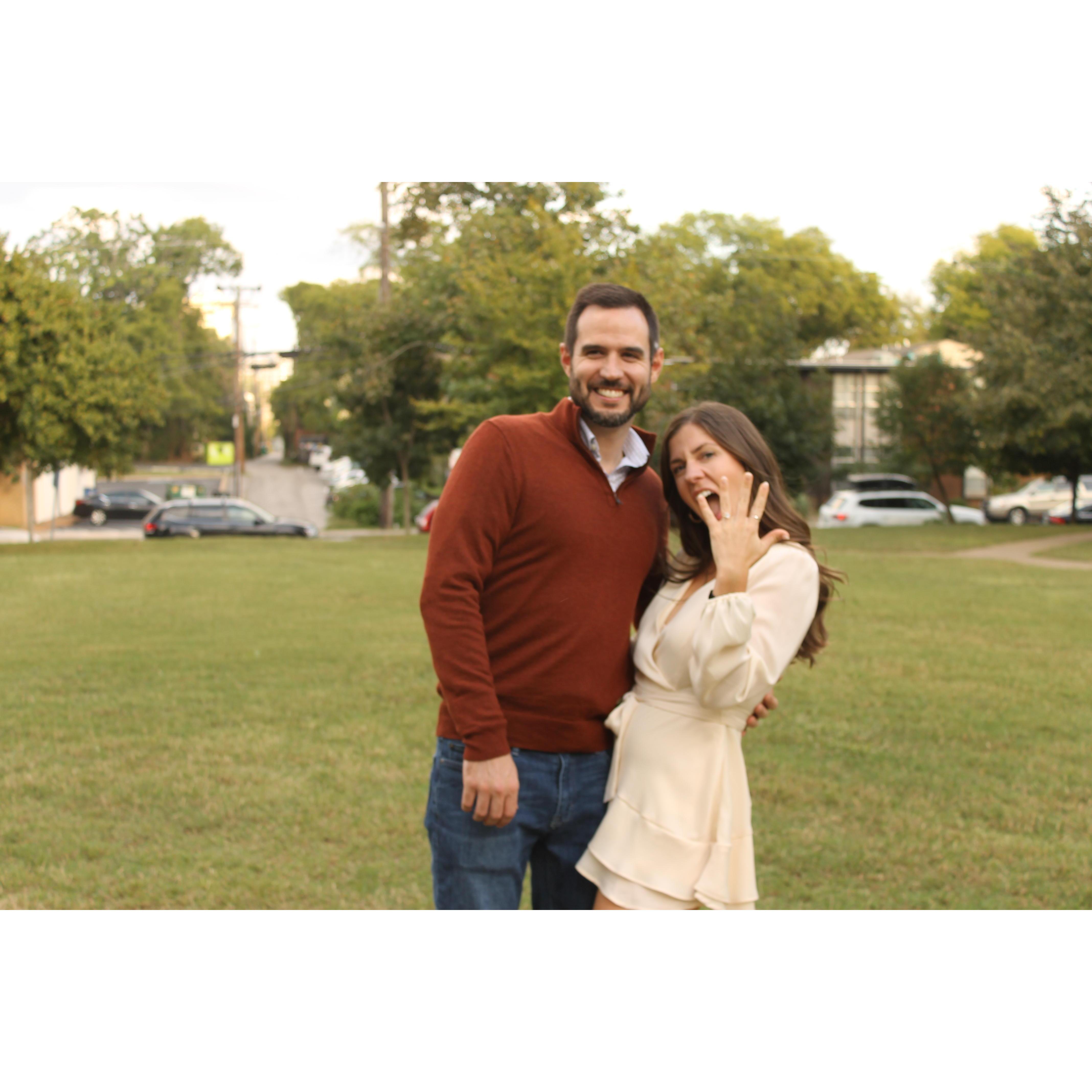 We're engaged 9/25/21