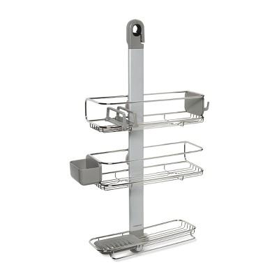 Adjustable Shower Caddy Plus Silver - simplehuman