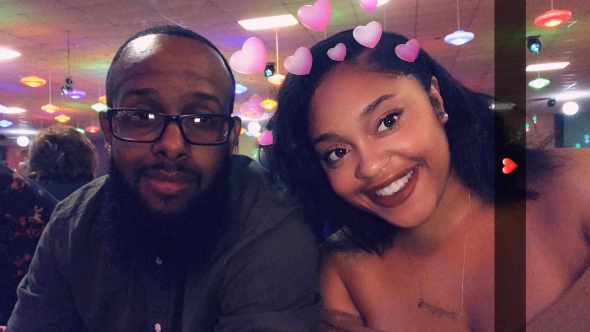 our first skate date.