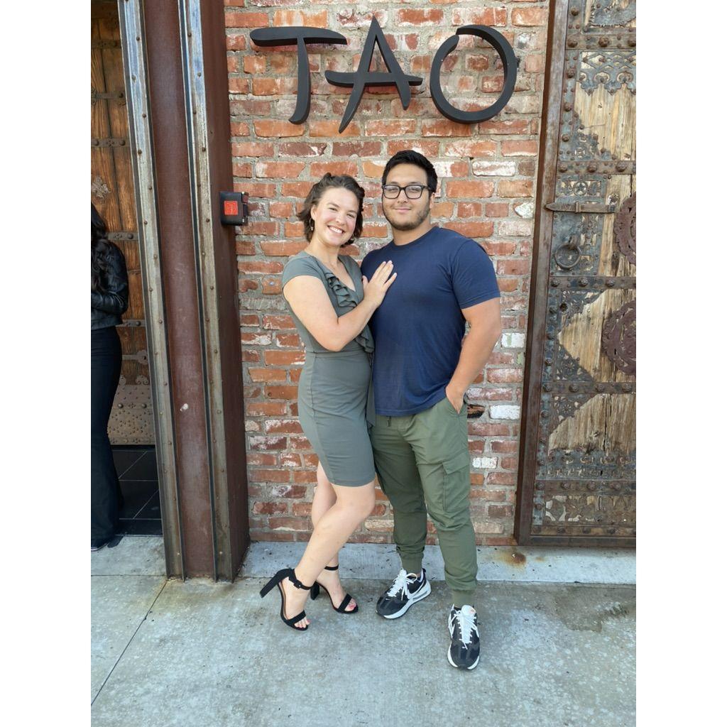 Hannah's 28th birthday dinner at TAO, LA, CA, 2022.