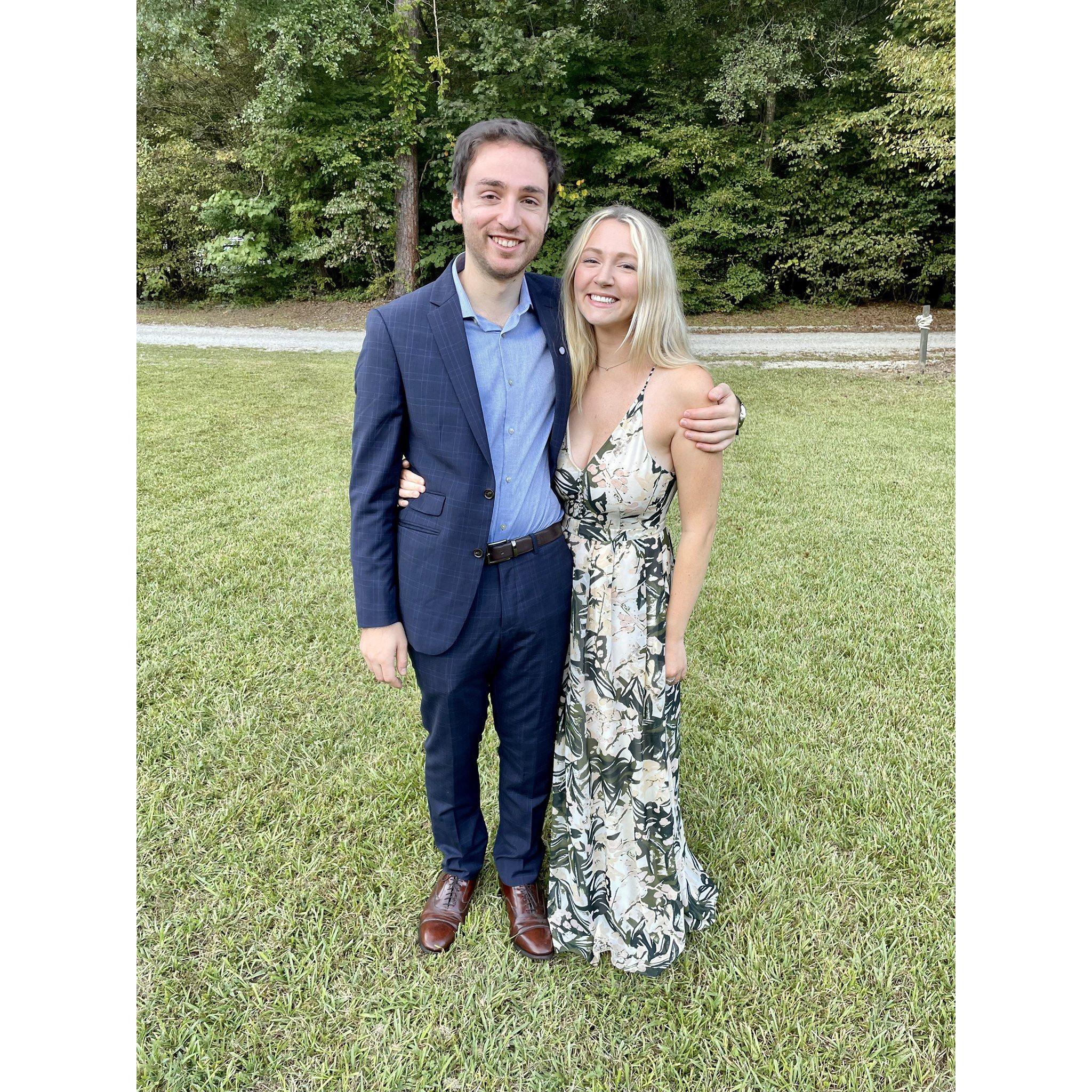 At Sarah and Trent Sanders' wedding at Camp Mikell!