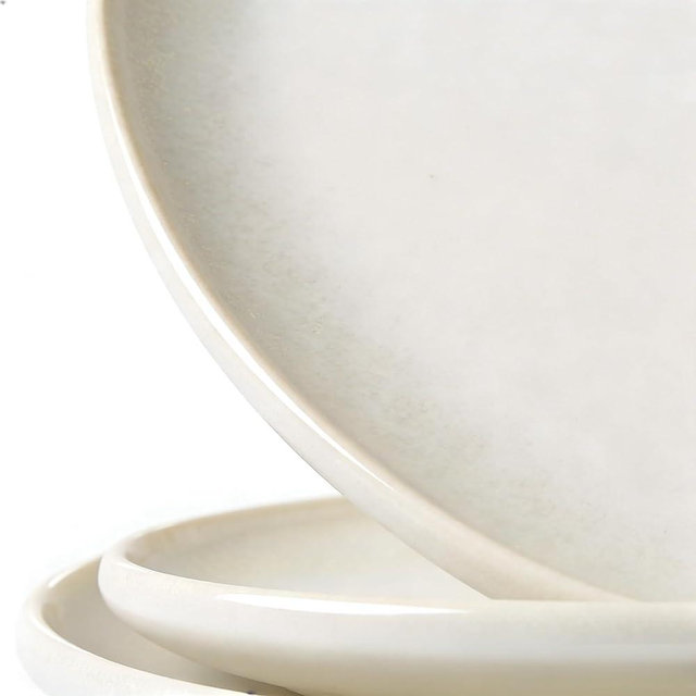 KYBSCZ Ceramic Large Serving Platters- Set of 3 Oval Platters for Entertaining. Kitchen Dishes for Dinner, Fruit, Salad, Turkey, etc. Oven, Dishwasher Safe, 15.75"/13.75"/12",Mixed White