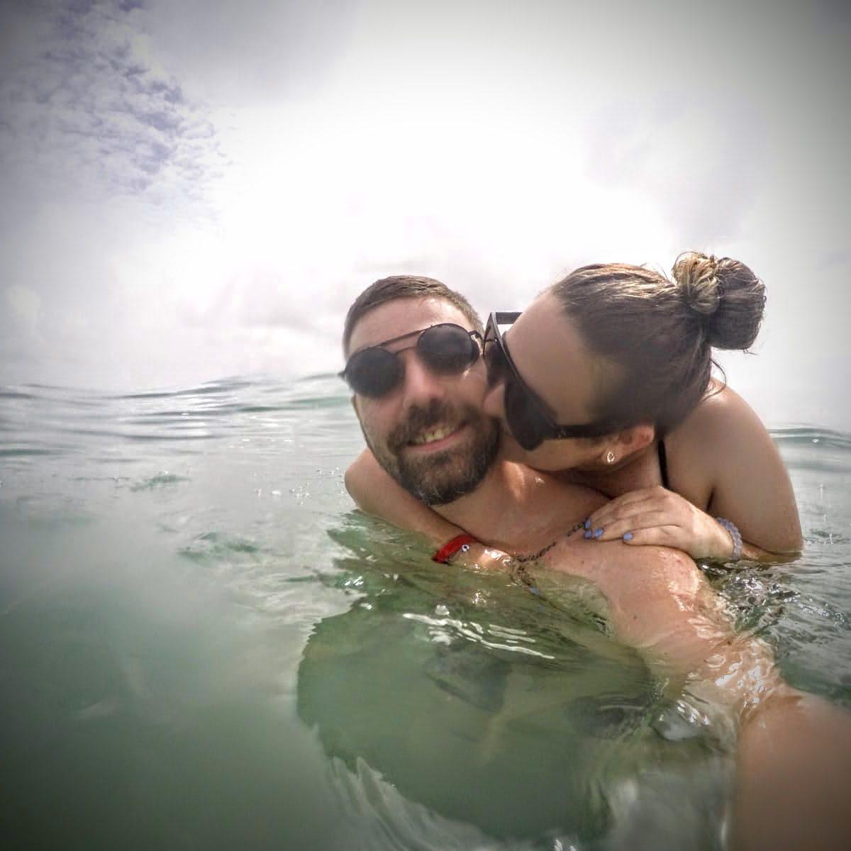 Our first vacation together at the beach