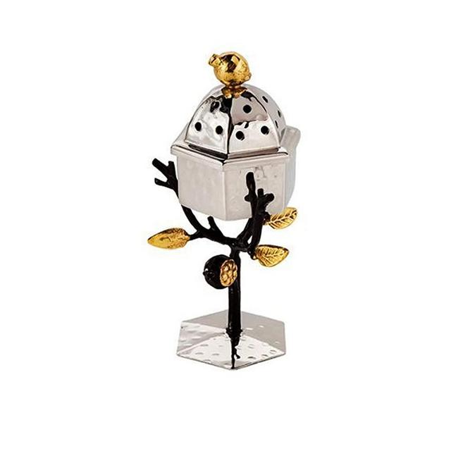 Yair Emanuel Silver Plated Besamim Holder Pomegranate Design