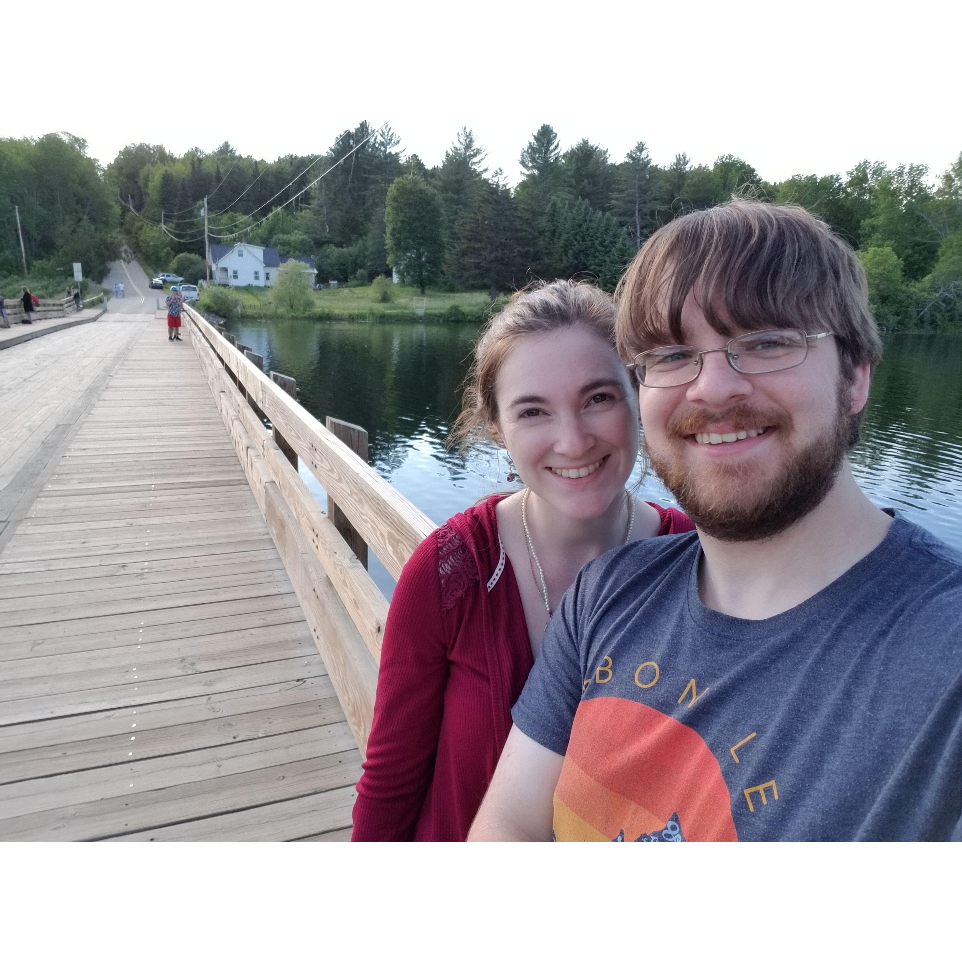 Brookfield floating bridge, June 2018