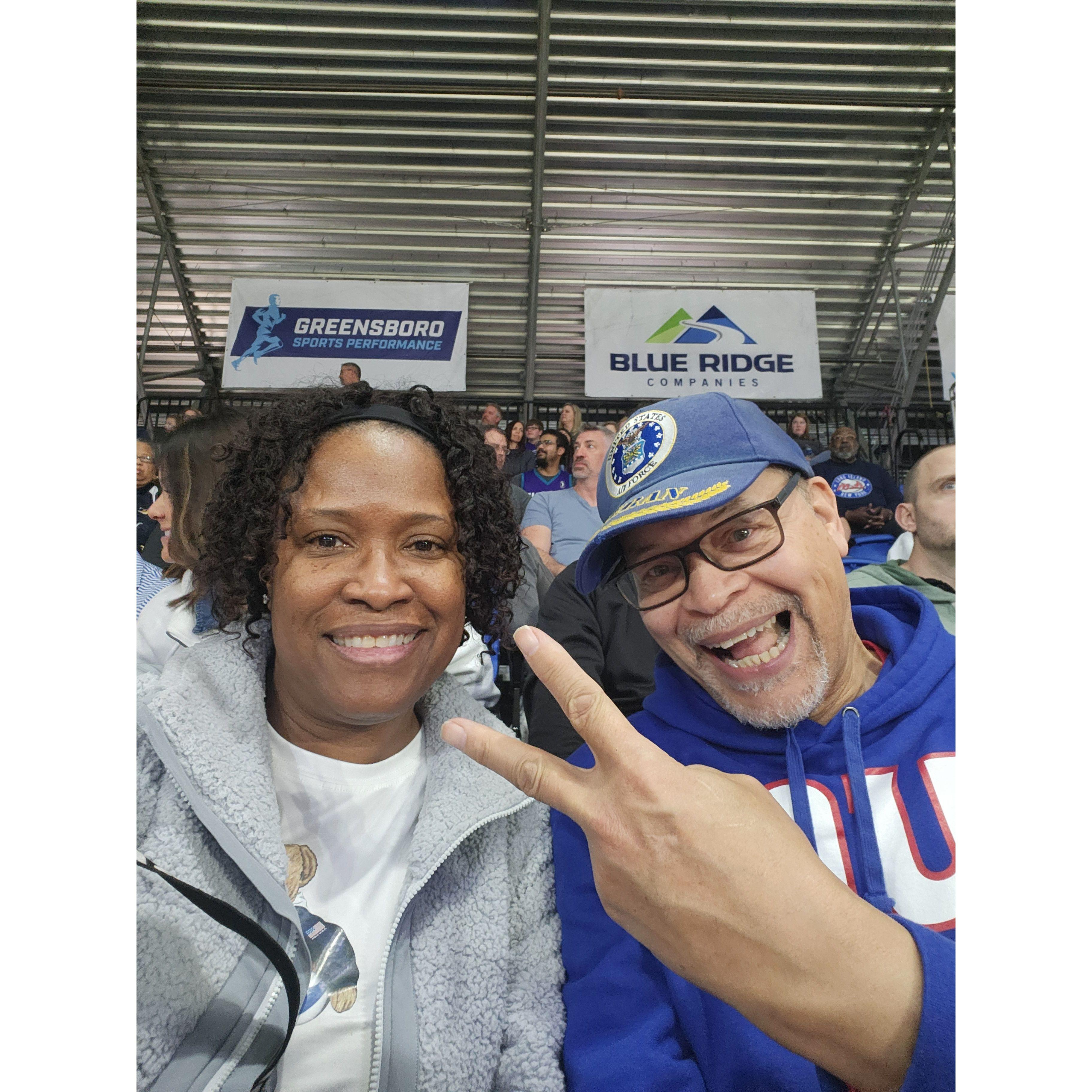 My first basketball game with friends.