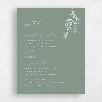 Green Floral Wedding Enclosure - Varnell