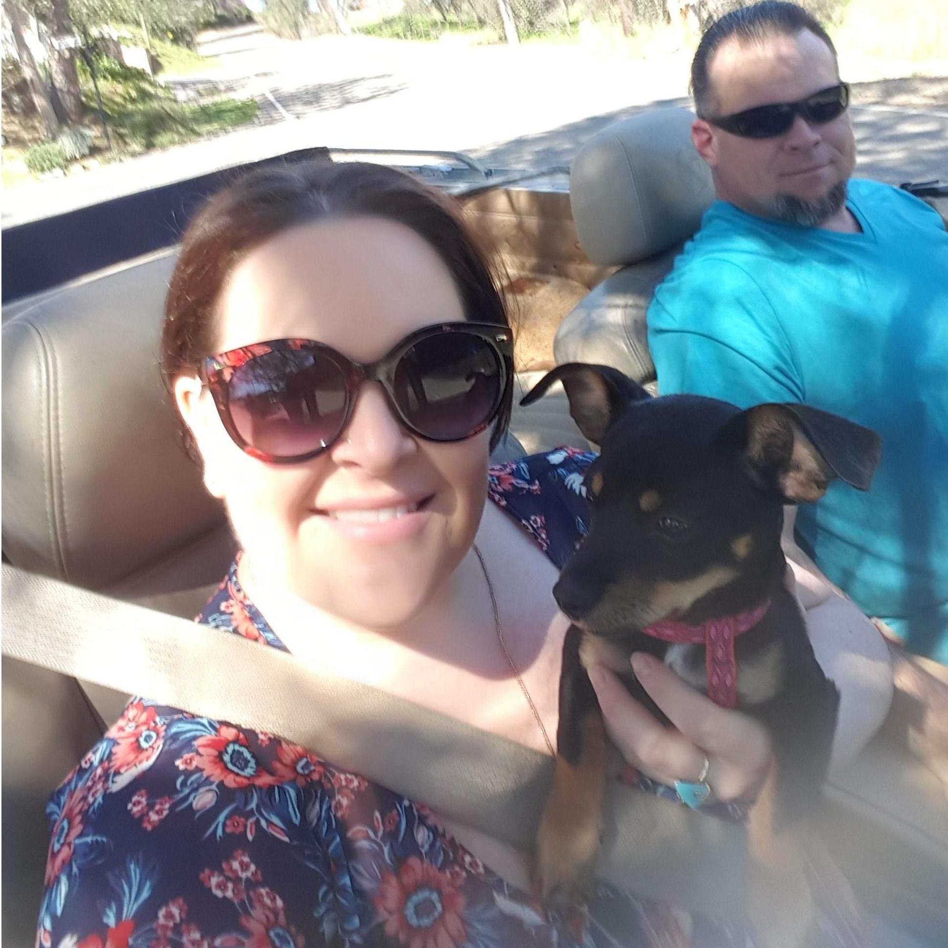 Just another beautiful day cruisin' in "Ghost".