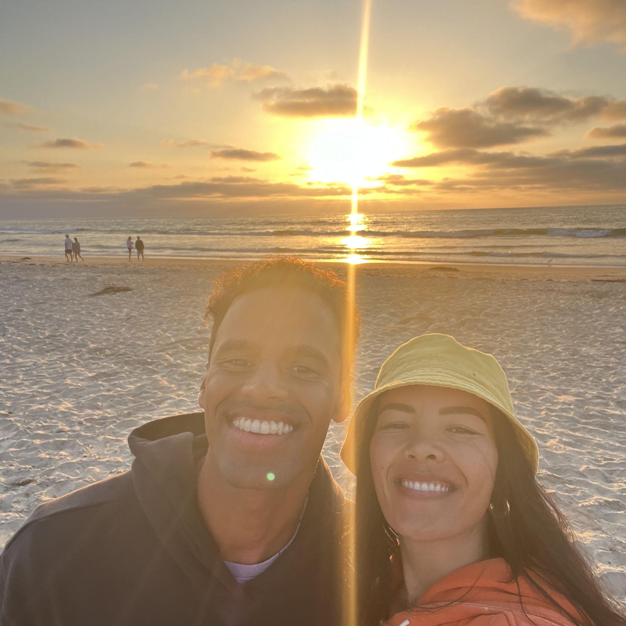 The moment right before he proposed!! I mean look at the sunbeam!!!! if that's not God I dont know what is
