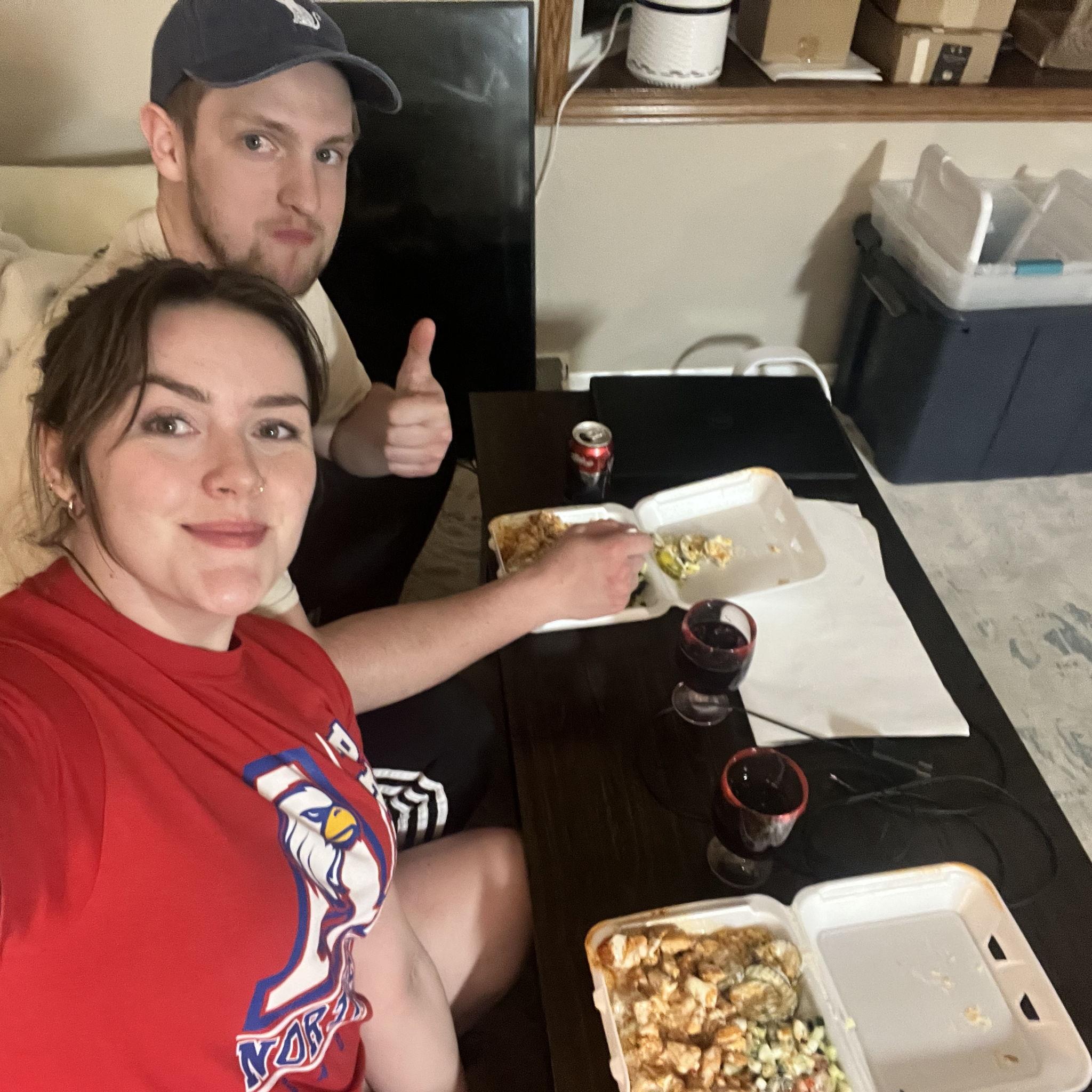 Our first night in OUR HOUSE! AH!