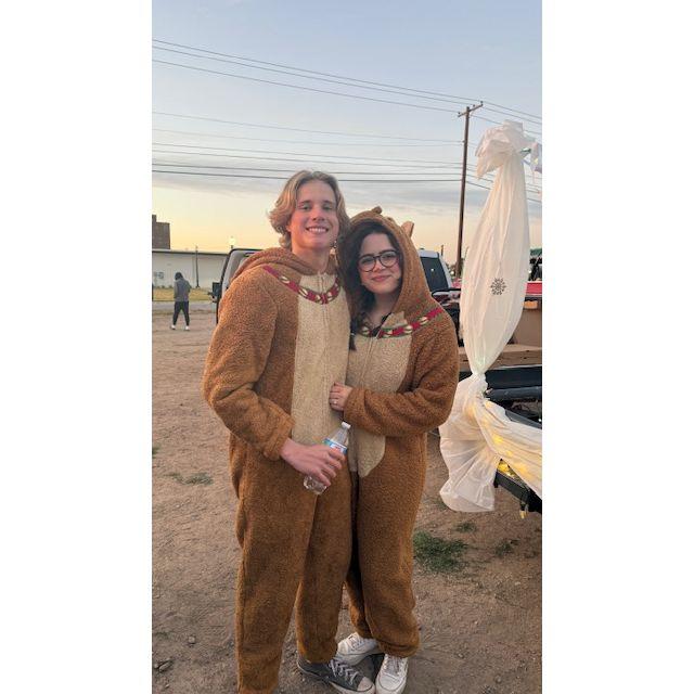 When we were in the Brownwood Christmas parade together!