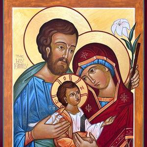 Portrait of The Holy Family 11x14" - Britt Works Sacred Art & Iconography