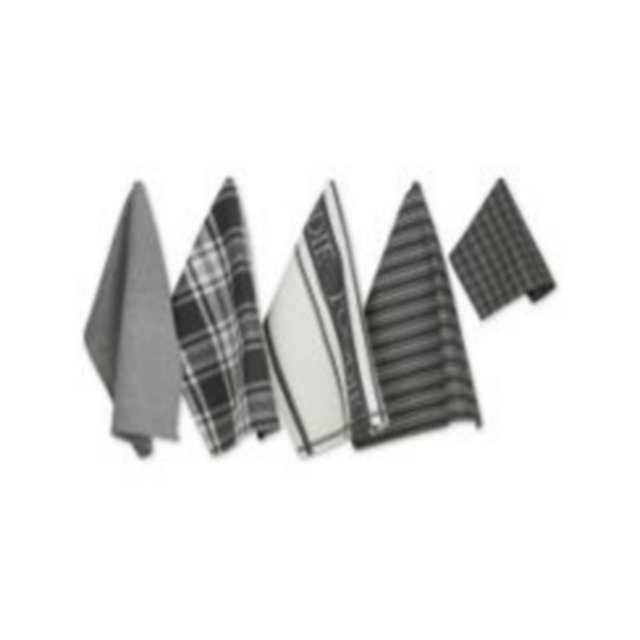 Design Imports Everyday Collection Foodie Kitchen Set, Dishtowel Dishcloth, Mineral, 5 Piece
