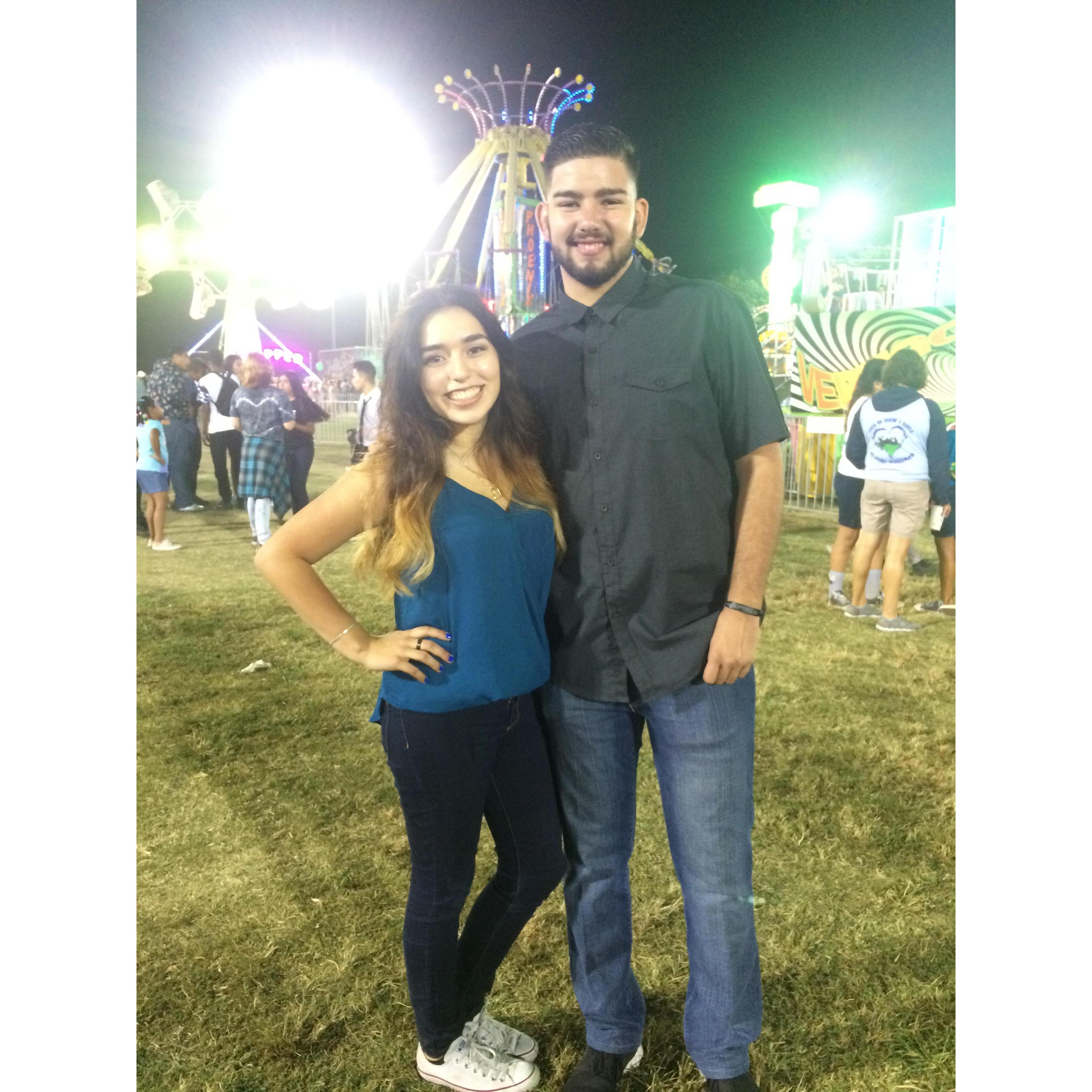 Our first photo together
