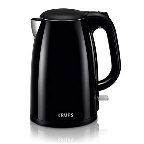 KRUPS BW26 Cool-touch Stainless Steel Double Wall Electric Kettle, 1.5L, Black