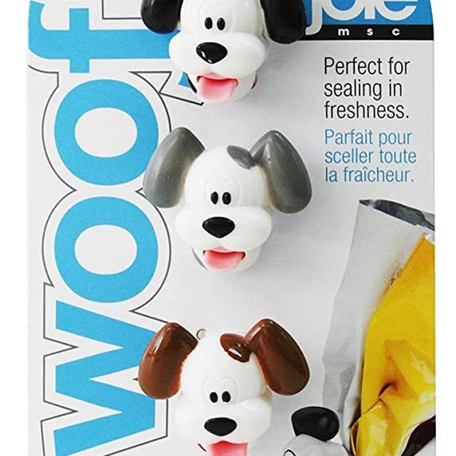 MSC International Silicone Joie Woof Bag Ties, White