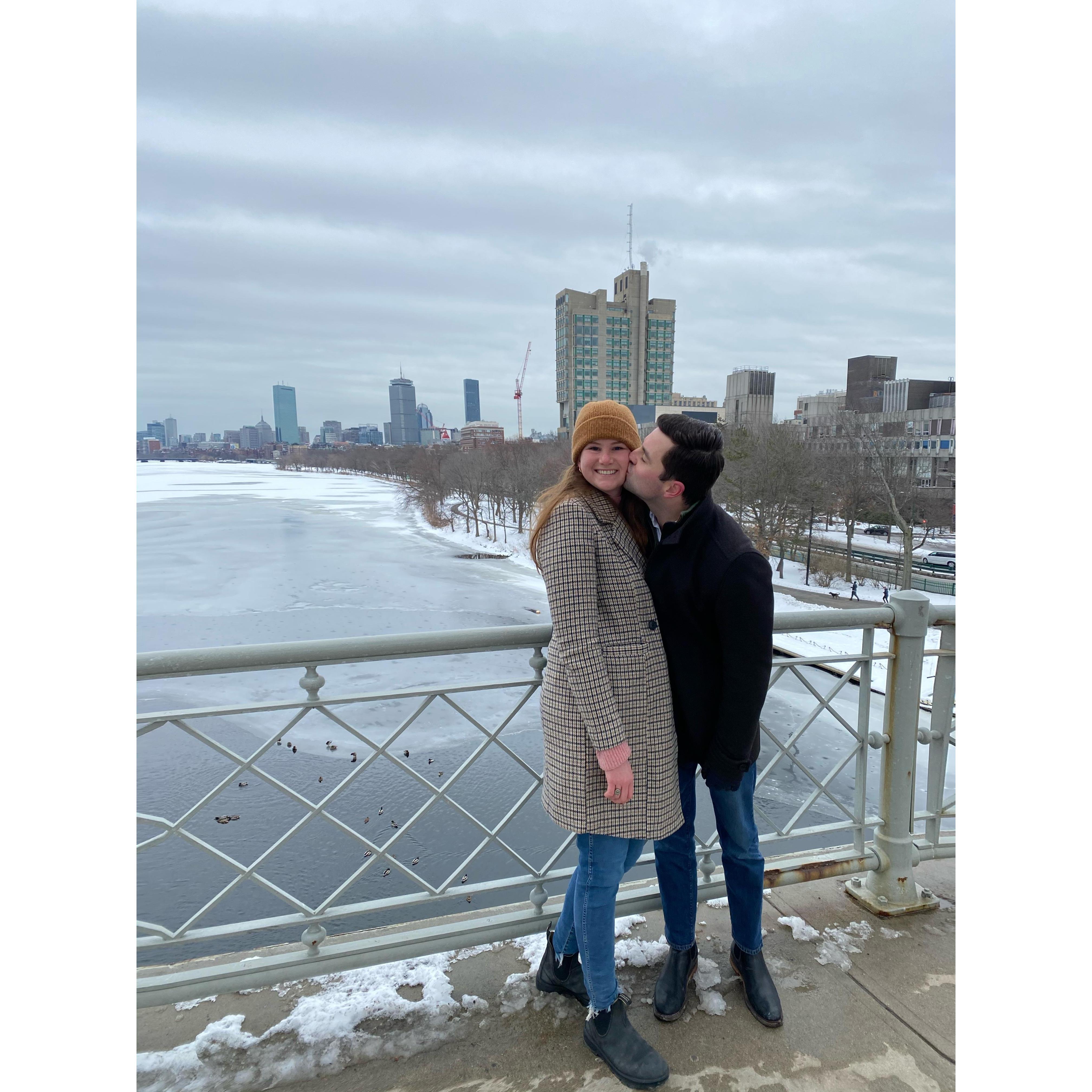 Walks on the BU bridge!