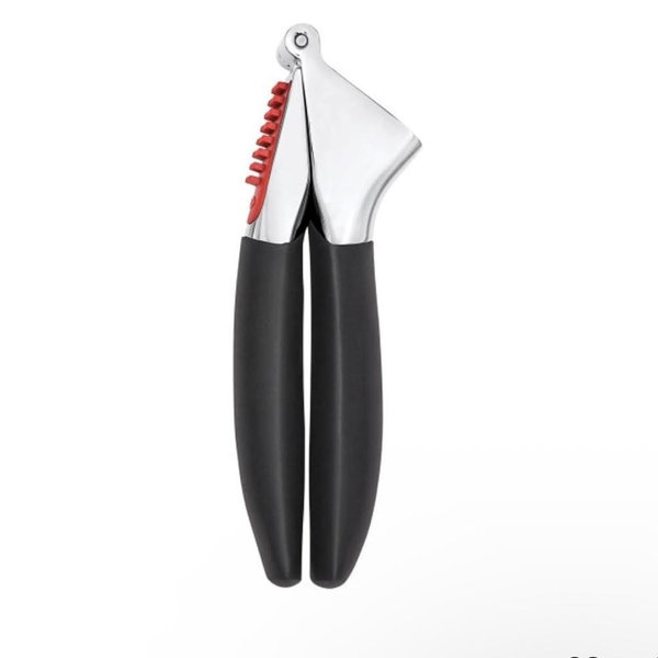 OXO Good Grips Heavy Duty Garlic Press, Die-Cast Zinc, Black