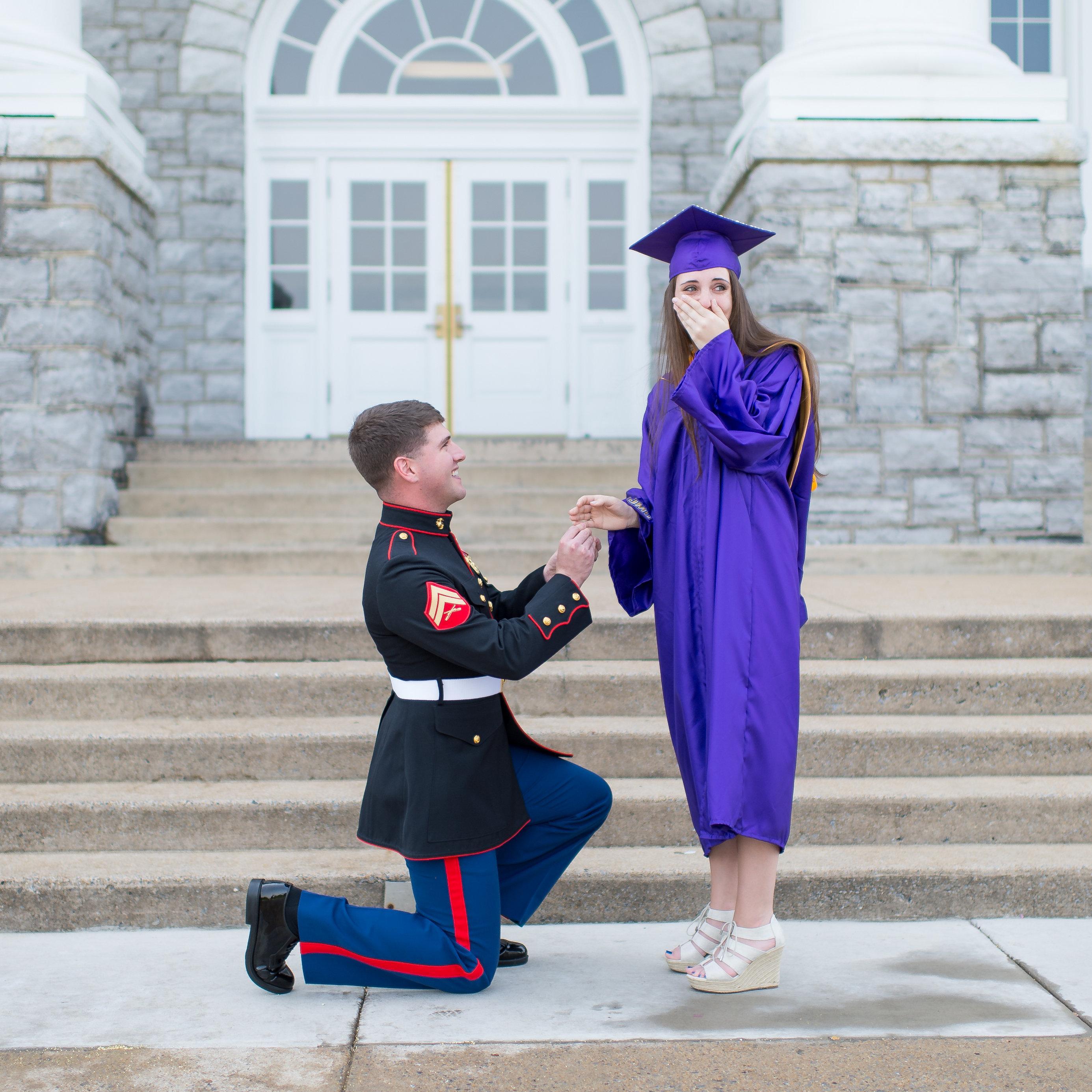 The moment she said yes!