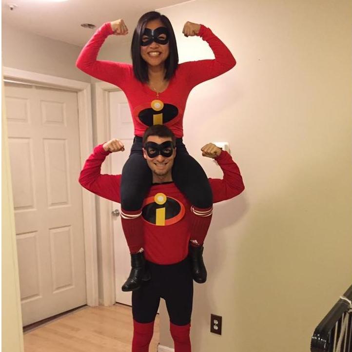 Halloween 2017 as Mr. and Mrs. Incredible